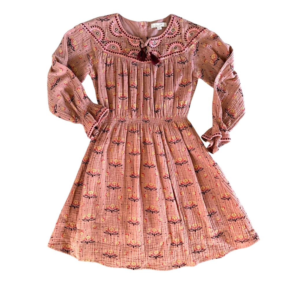 Louise Misha Lania Dress in Sienna Peru Pink Cotton Size 6 Years